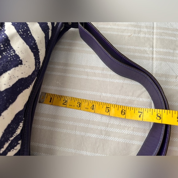 Coach Purple Legacy Zebra Print Duffle Bag - Picture 8 of 16